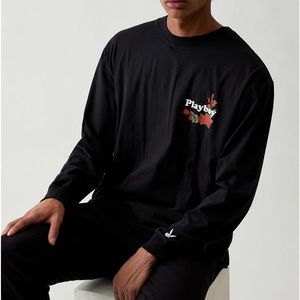 Playboy Rose Graphic Long Sleeve